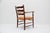 Mid-Century Modern Hand-Carved Wooden Armchair, 1950s For Sale - Image 4 of 11