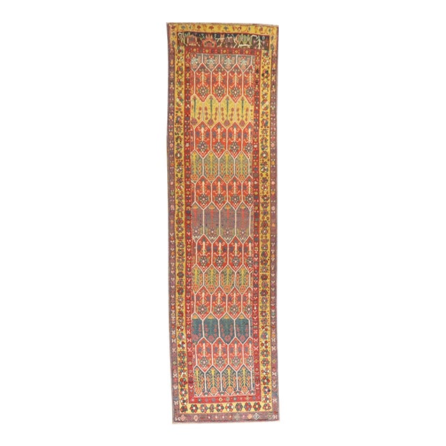 19th Century Antique Turkish Melas Runner - 3' x 12'6" For Sale