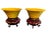 Glass Early 20th Century Chinese Imperial Yellow Peking Glass Bowls on Stands - a Pair For Sale - Image 7 of 7