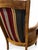 Vintage French Provincial Cane and Striped Upholstered Armchairs — Pair For Sale - Image 9 of 11