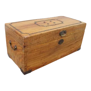 Late 19th Century Small Scale Camphor Wood Trunk