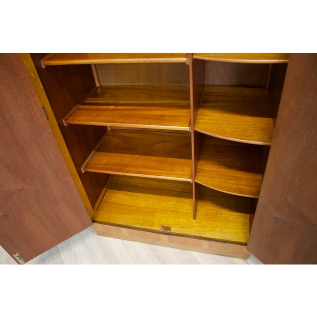 Art Deco British Burr Walnut Cabinet, 1930s For Sale - Image 6 of 8