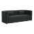Callie Black Velvet Sofa For Sale