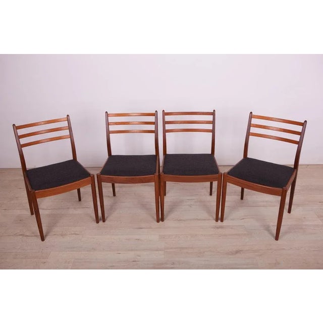 - Set of four dining chairs produced by G-Plan in the United Kingdom circa 1960 - Designed by Victor Wilkins - Frames made...