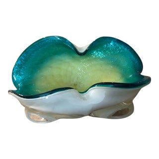 Mid Century Modern Murano Glass Bowl For Sale