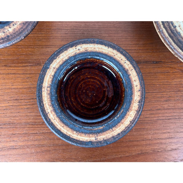 Mid-Century Modern Danish Studio Pottery Bowls by Brigitte Andrzejak, 1960s, Set of 3 For Sale - Image 12 of 18