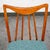 Mid Century Modern Dining Chairs Set 3 Solid Oak Keller Furniture Aqua Blue MCM For Sale - Image 9 of 12