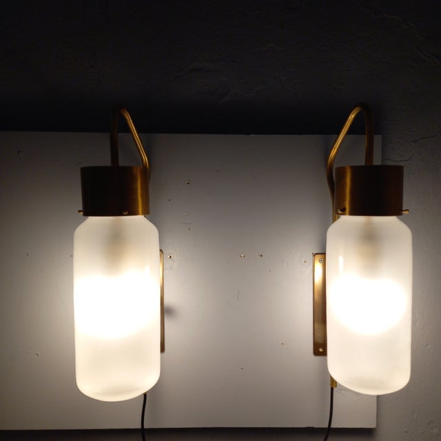 LP10 Bidone Wall Light in Brass by Luigi Caccia Dominioni for Azucena, 1990s, Set of 2 For Sale - Image 15 of 17