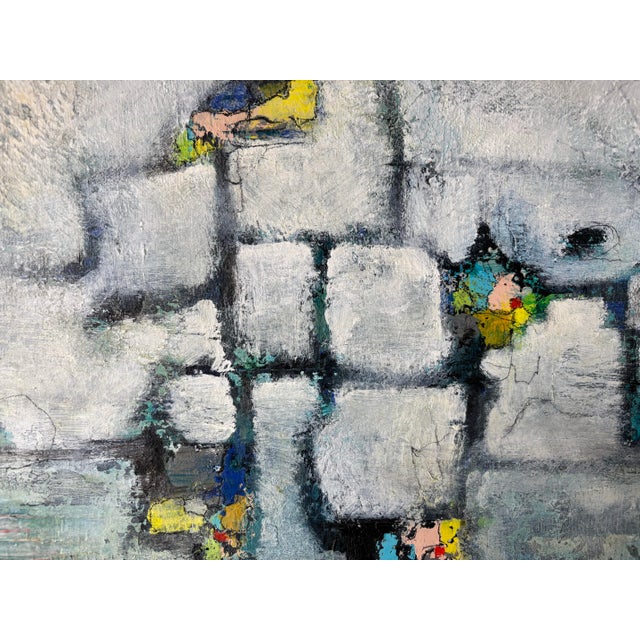 2000 - 2009 Adair Hinder Abstract Expressionist Acrylic Painting- Framed For Sale - Image 5 of 12