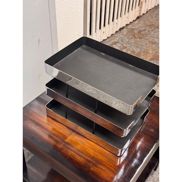Chrome Knoll Smokador Letter Tray Organizer, Late 20th Century For Sale - Image 8 of 12