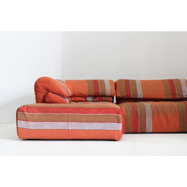 Orange Vintage Voyage Immobile Modular Lounge Sofa from Roche Bobois, 1990s, Set of 4 For Sale - Image 8 of 13