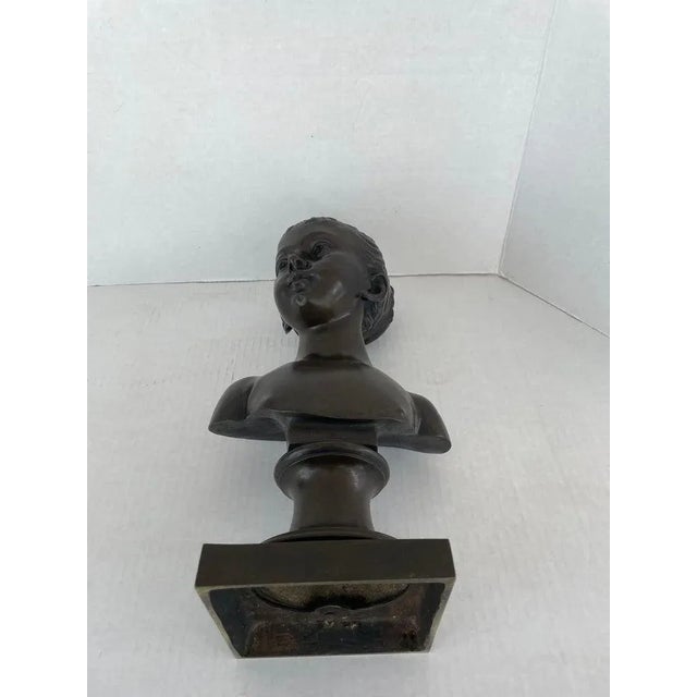 Antique French Bust of Marie Louise Brongniart After Jean Antoine Houdin For Sale In Miami - Image 6 of 12