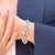 Art Deco Green and Clear Paste Flower Bracelet, 1930s For Sale - Image 4 of 10