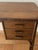 Wood Rattan Desk with 3 Drawers, 1950s For Sale - Image 7 of 17