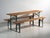 Antique Beer Garden Table and Benches, Germany, 1960, Set of 3 For Sale - Image 9 of 9