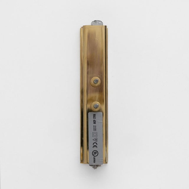 Aqua Mid-Century Modern Aqua Green Murano Glass Sconces in the style of Fontana Arte, 2000, Set of 2 For Sale - Image 8 of 9