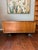 1950s Mid Century Walnut Executive Desk With Glass Top For Sale - Image 11 of 12
