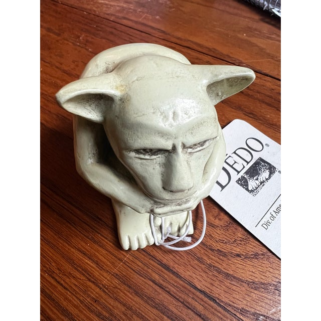 1970s Vintage Petite Dedo Sculpture With Tag For Sale - Image 5 of 5