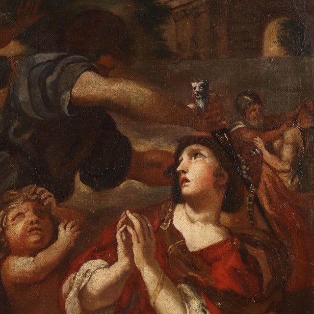 Follower of Pietro da Cortona, The Age of Iron, 17th Century, Oil on Canvas For Sale - Image 7 of 14