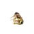 1980s Pair of Rare Seaman Schepps 18k Yellow Gold, Wood Block & Citrine Ear Clips For Sale - Image 9 of 10