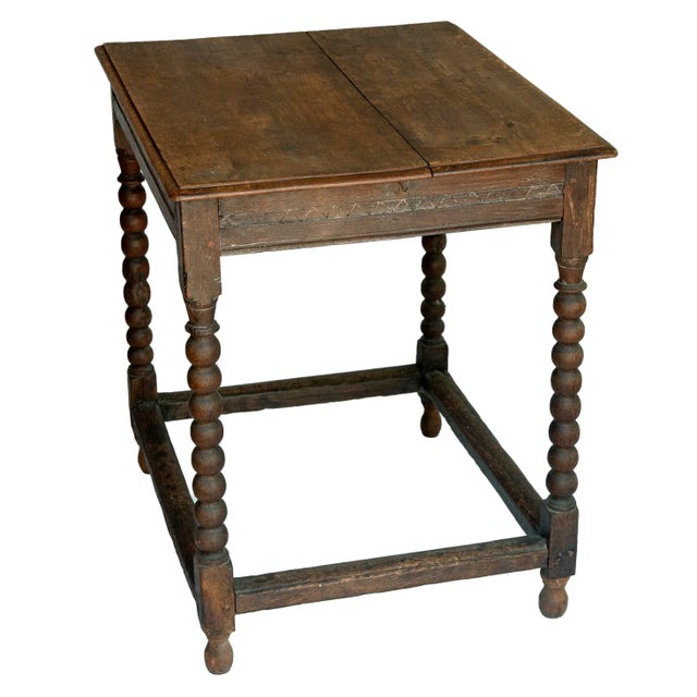 19th Century, Rustic Antique English Wood Table For Sale - Image 4 of 8