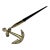 Nautical Solid Brass Anchor Pen Desk Accessory Set For Sale