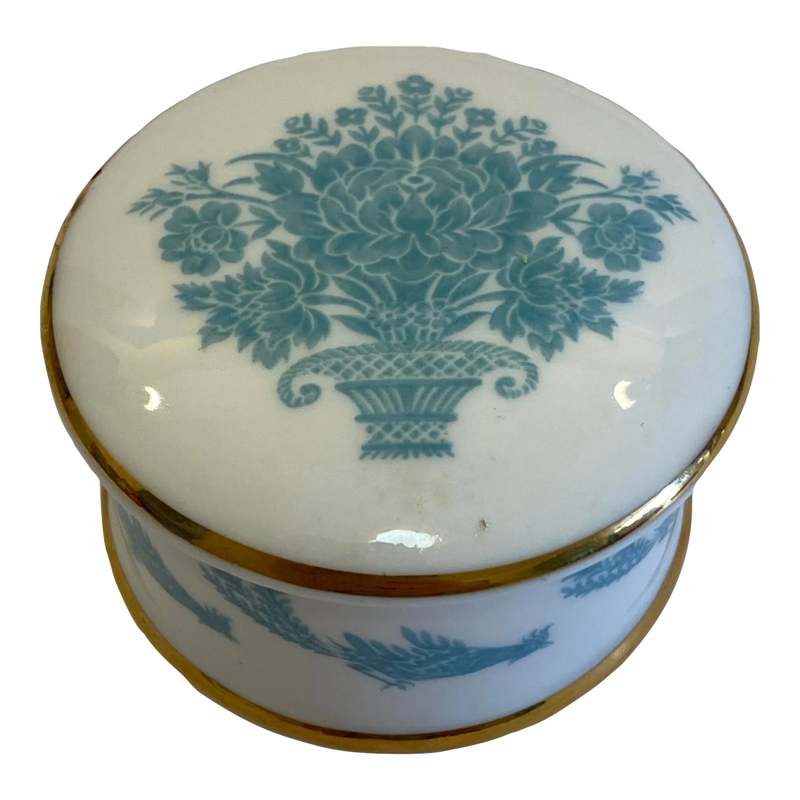 Vintage 1994 Buckingham Palace Porcelain Pill Box | Chairish