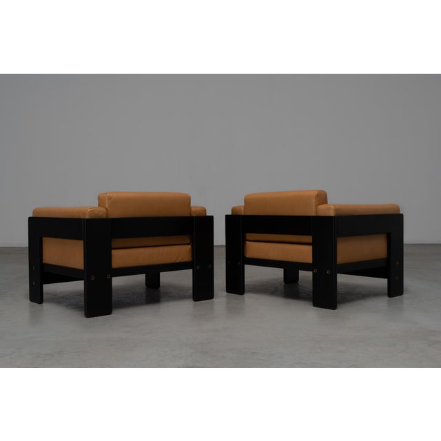 Wood Vintage Bastiano Club Chairs by Afra and Tobia Scarpa for Gavina, 1960s, Set of 2 For Sale - Image 7 of 18