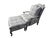 1990s Oversized Ethan Allen Versailles Bergere Lounge Chair & Ottoman Set Damask For Sale - Image 16 of 18