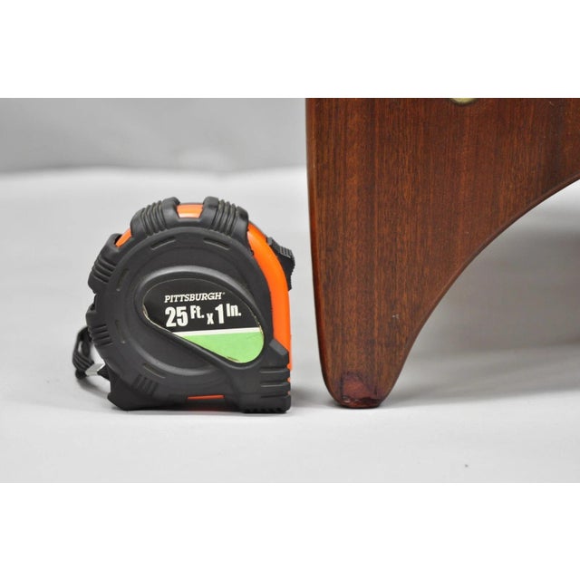 Mid Century Danish Modern Teak Wood Magazine Rack Book Stand Bookcase Side Table For Sale - Image 12 of 18
