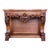 French Biedermeier Mahogany Carved Console Table With Drawer For Sale