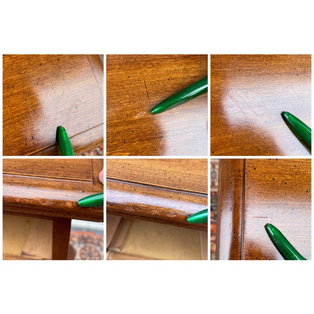 1960s Pennsylvania House Chippendale Solid Cherry Open Nightstand With Drawer For Sale - Image 12 of 12