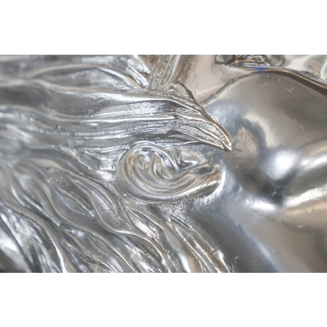 Large Art Deco Sculptures Recovered from 1990s Cruise Ship, Resin, Set of 2 For Sale - Image 9 of 18