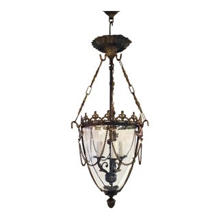 Myran Allen Luxury Lighting Traditional Italian Sand-Cast Bronze Lantern For Sale