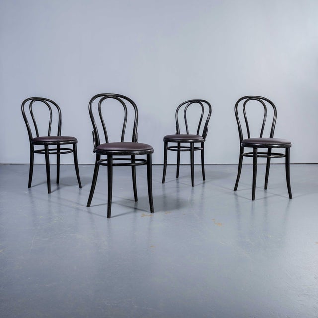 Vintage Bentwood Dining Chairs, 1970s, Set of 4 For Sale - Image 11 of 11