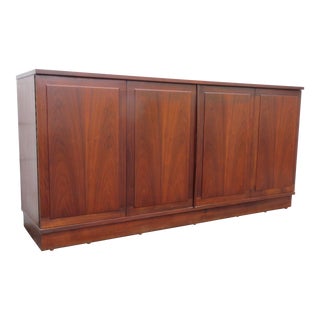 Mid Century Danish Modern Sideboard Credenza Buffet Tv Media Console For Sale