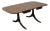 Craddock Furniture Solid Mahogany Traditional Duncan Phyfe Style 70" Drop Leaf Pedestal Dining Table W. Self Storing Leaf For Sale