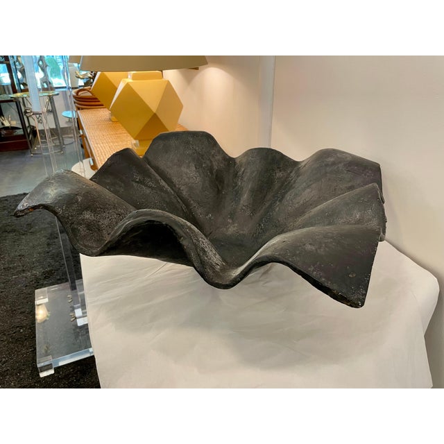 Handkerchief Design Iron Bowl in the Style of Willy Guhl For Sale - Image 16 of 16