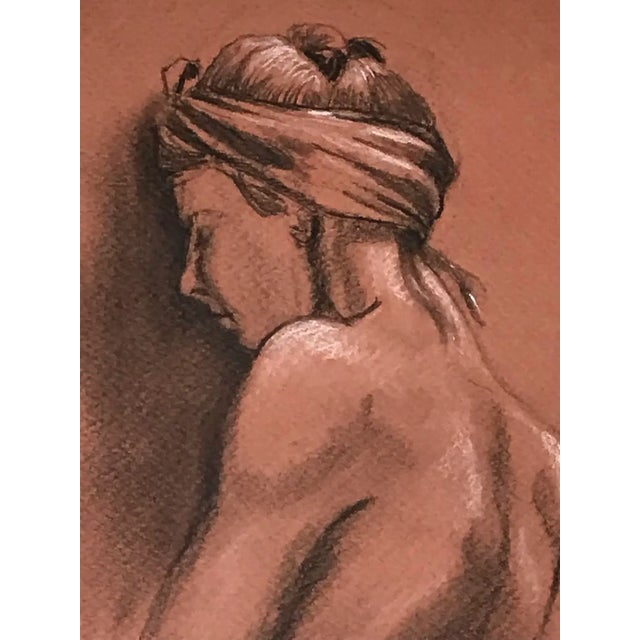 Vintage Original Drawing of a Standing Nude Woman by Barbara Dahlin For Sale In New York - Image 6 of 9