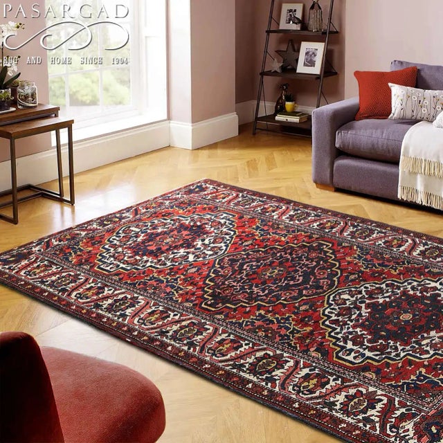 1950s Fine Hand Knotted Persian Antique Bakhtiari For Sale - Image 5 of 5