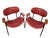 Maroon Vintage Italian Armchairs by Gastone Rinaldi for Rima, 1950s, Set of 2 For Sale - Image 8 of 17