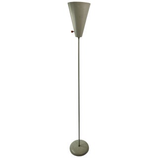 David Wurster for Raymor Aluminum Torchiere Floor Lamp For Sale