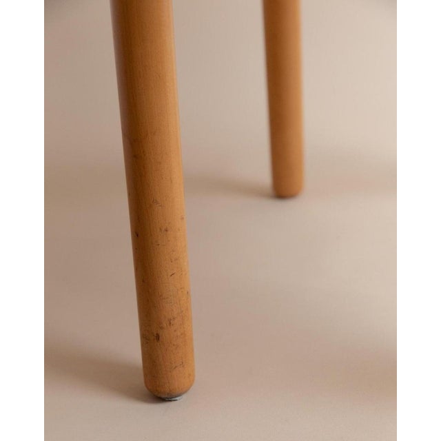 Brown Minimalist Light Wood Chair, Italy, 1980s For Sale - Image 8 of 13