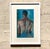 Contemporary Vintage Boho Portrait of a Man Oil Pastel on Canvas For Sale - Image 3 of 12
