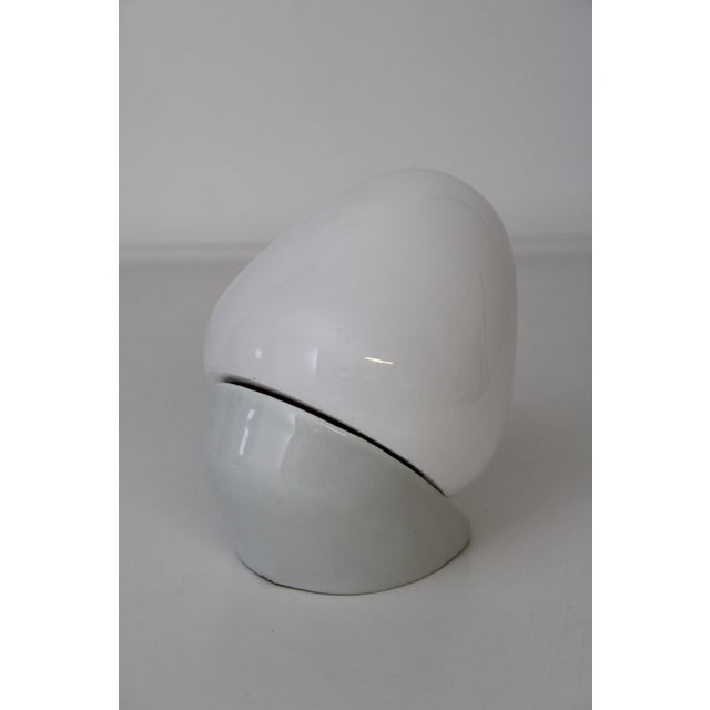 Wilhelm Wagenfeld White Wall Light attributed to Wilhelm Wagenfeld for Lindner, 1949 For Sale - Image 4 of 14