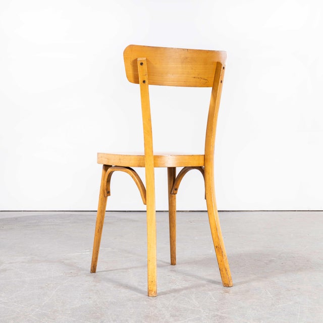 French Blonde Bentwood Dining Chairs from Baumann, 1950s, Set of 6 For Sale - Image 4 of 9