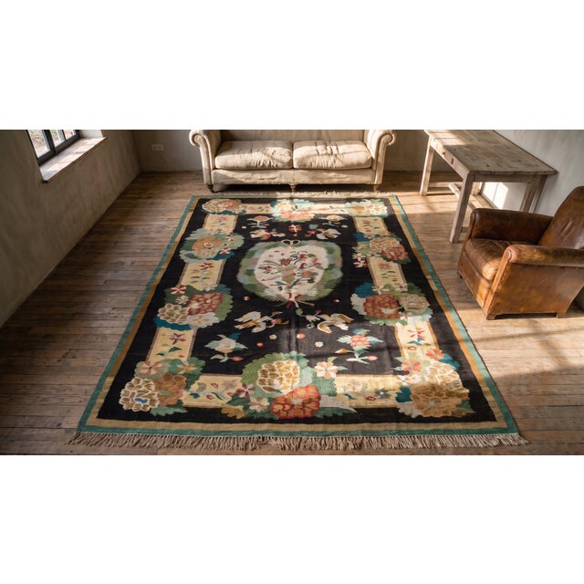 19th Century Besserabian Flat-Weave Carpet ( 6'9" x 9'6" - 206 x 290 ) For Sale - Image 13 of 15
