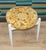 Round Stool with Removable Flower Power Upholstered Seat, 1970s For Sale - Image 4 of 9