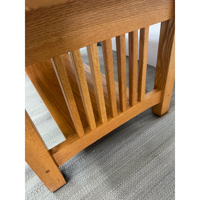Michael's Furniture Company Mission Style Oak Coffee Table For Sale - Image 10 of 16