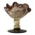 Vintage Venetian Murano Art Glass Compote Pedestal Bowl Gold Fleck and Bullicante For Sale